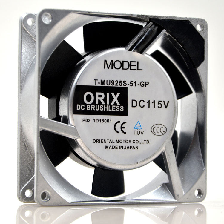 1pcs ORIX T-MU925S-51-GP 115V 9225 10W 9CM Aluminum Frame Cooling Fan