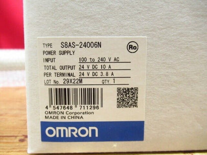 new Omron 1PC S8AS-24006N Power Supply S8AS24006N SHIP