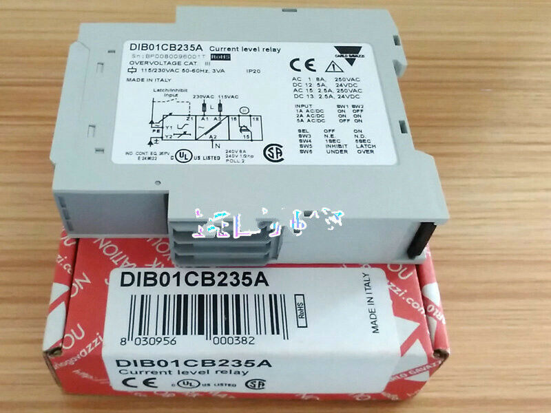 Carlo Gavazzi DIB01CB235A Relay - 1 Piece Current Level Relay - CARLO GAVAZZI