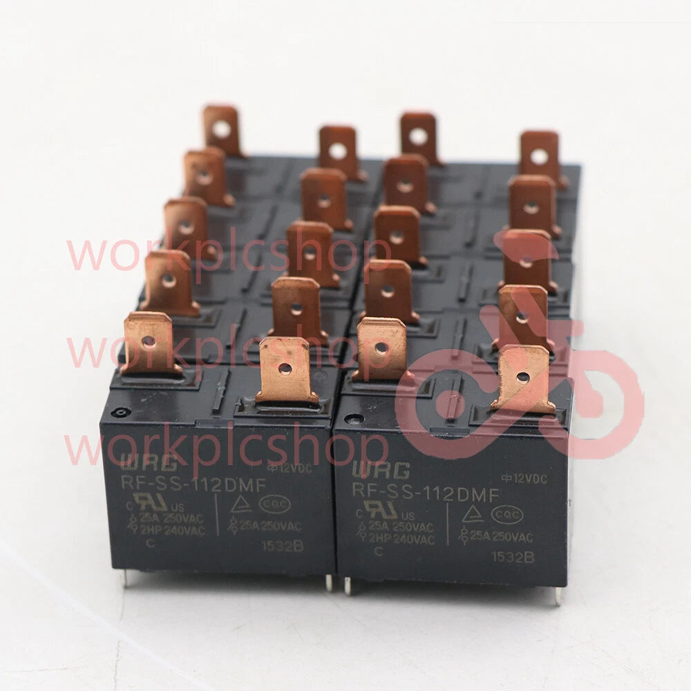 10PCS WRG RF-SS-112DMF 12VDC  Power Relay 4Pins 25A 250VAC