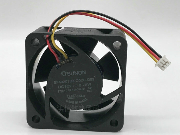 new SUNON EF40201BX-Q02U-G99 12V 0.78W 3-line axial flow cooling fan