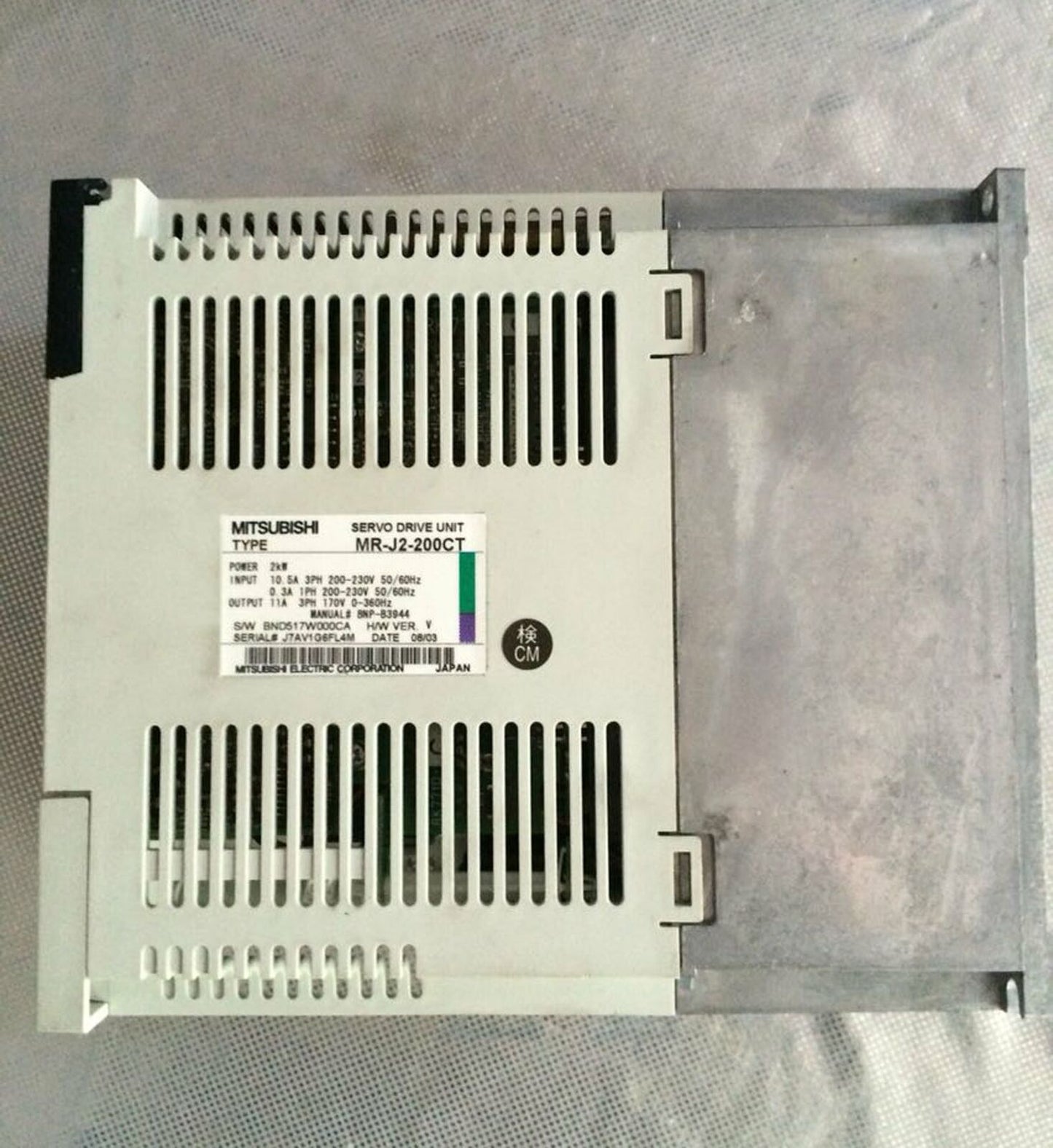 Mitsubishi Electric MR-J2-200CT Servo Drive Unit Tested Good Condition - MITSUBISHI ELECTRIC