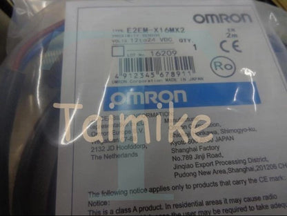 E2EM-X16MX2 E2EM X16MX2 12-24VDC Omron Proximity Switch free shipping