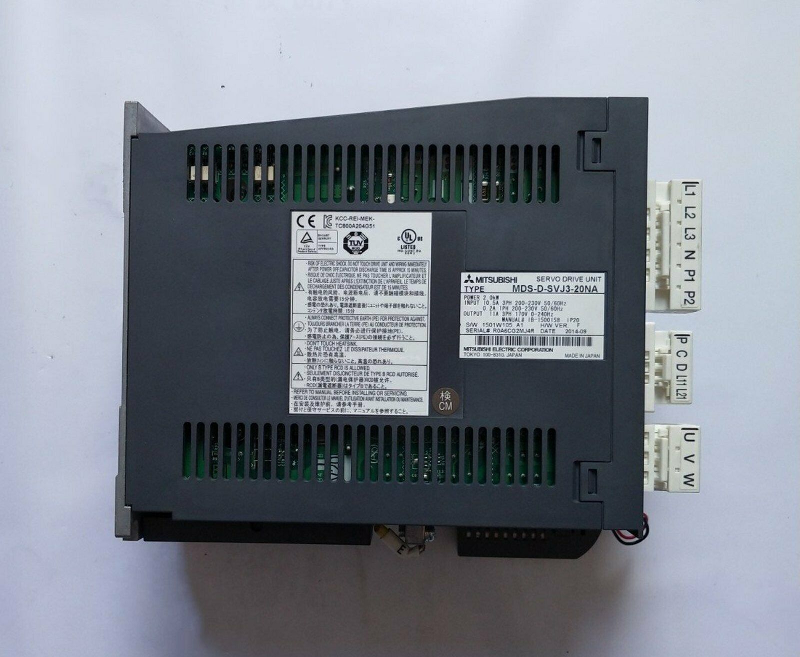 Used Mitsubishi Servo Drive MDS-D-SVJ3-20NA MDSDSVJ320NA Fully Tested - MITSUBISHI