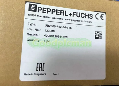 Pepperl+ Fuchs UB2000-F42-E6-V15 Ultrasonic Sensor
