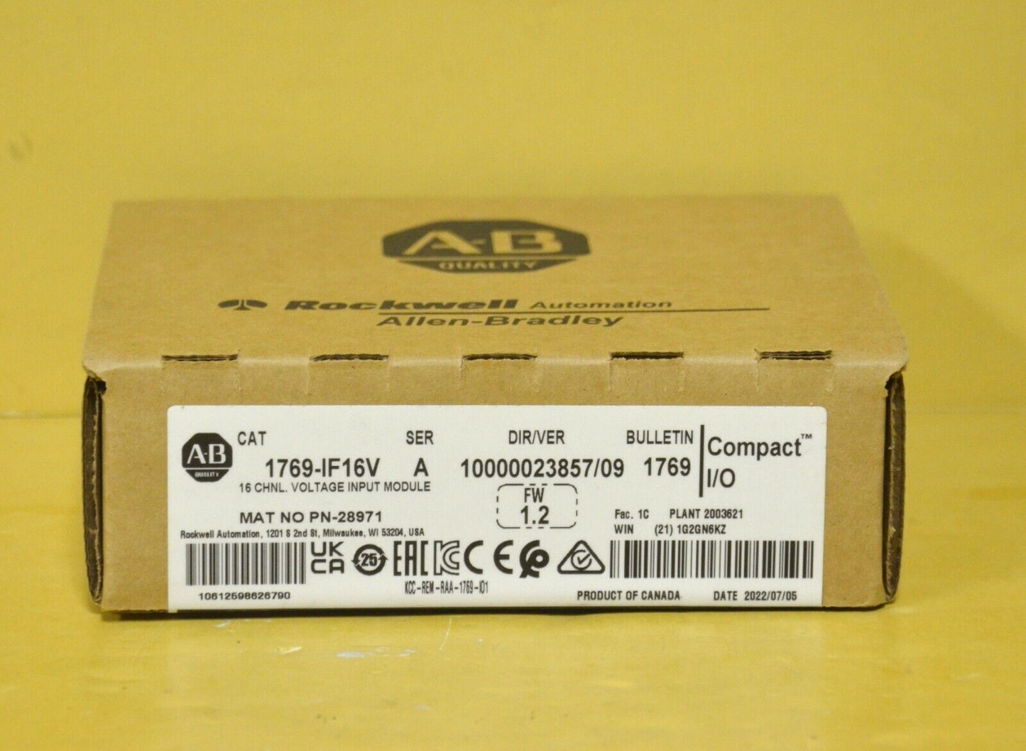 Allen-Bradley 1769-IF16V Compact 16 Channel Input Module NEW - ALLEN-BRADLEY