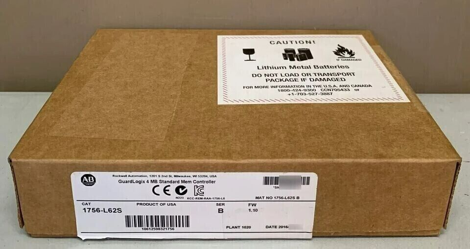 GuardLogix 4 MB Processor Module 1756L62S - GUARDLOGIX