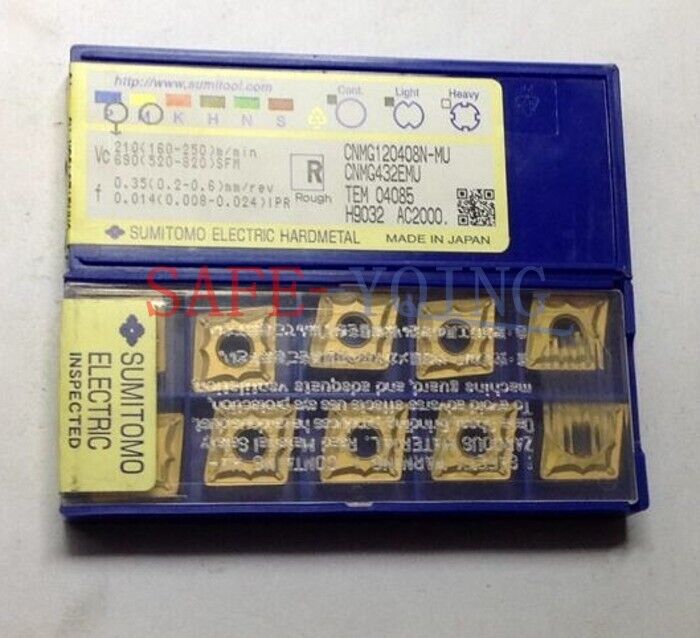 new 10PCS SUMITOMO CNMG120408N-MU AC2000 CNMG432EMU Carbide Inserts - SUMITOMO