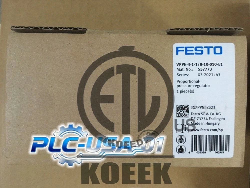 1PCS Festo VPPE-3-1-1/8-10-010-E1 557773 Proportional Valve Fast shipping