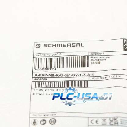 1PCS Schmersal A-K6P-M8-R-G-5M-GY-1-X-A-4 Cable Fast shipment