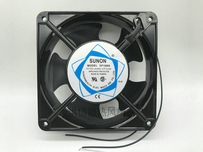 1pcs SUNON SP100A 110-120V 0.27-0.24A 12038 2-wire AC cooling fan