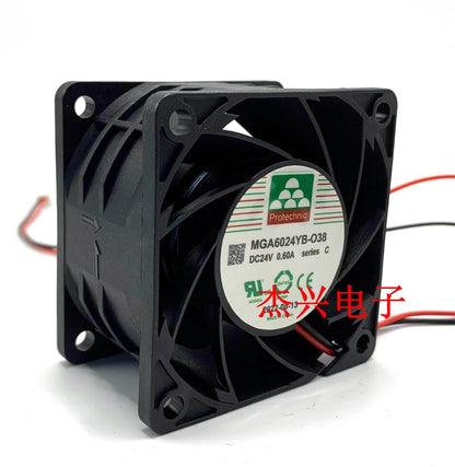 MAGIC MGA6024YB-O38 DC24V 0.60A 2-wire high airflow inverter cooling fan