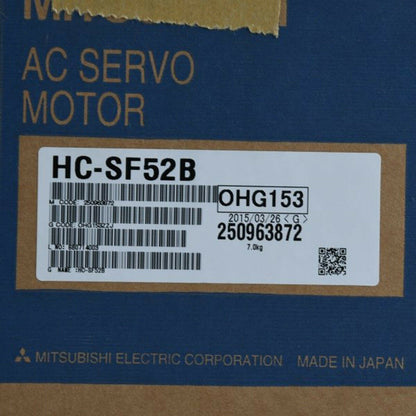 Mitsubishi HC-SF52B Servo Motor 1-year warranty - MITSUBISHI