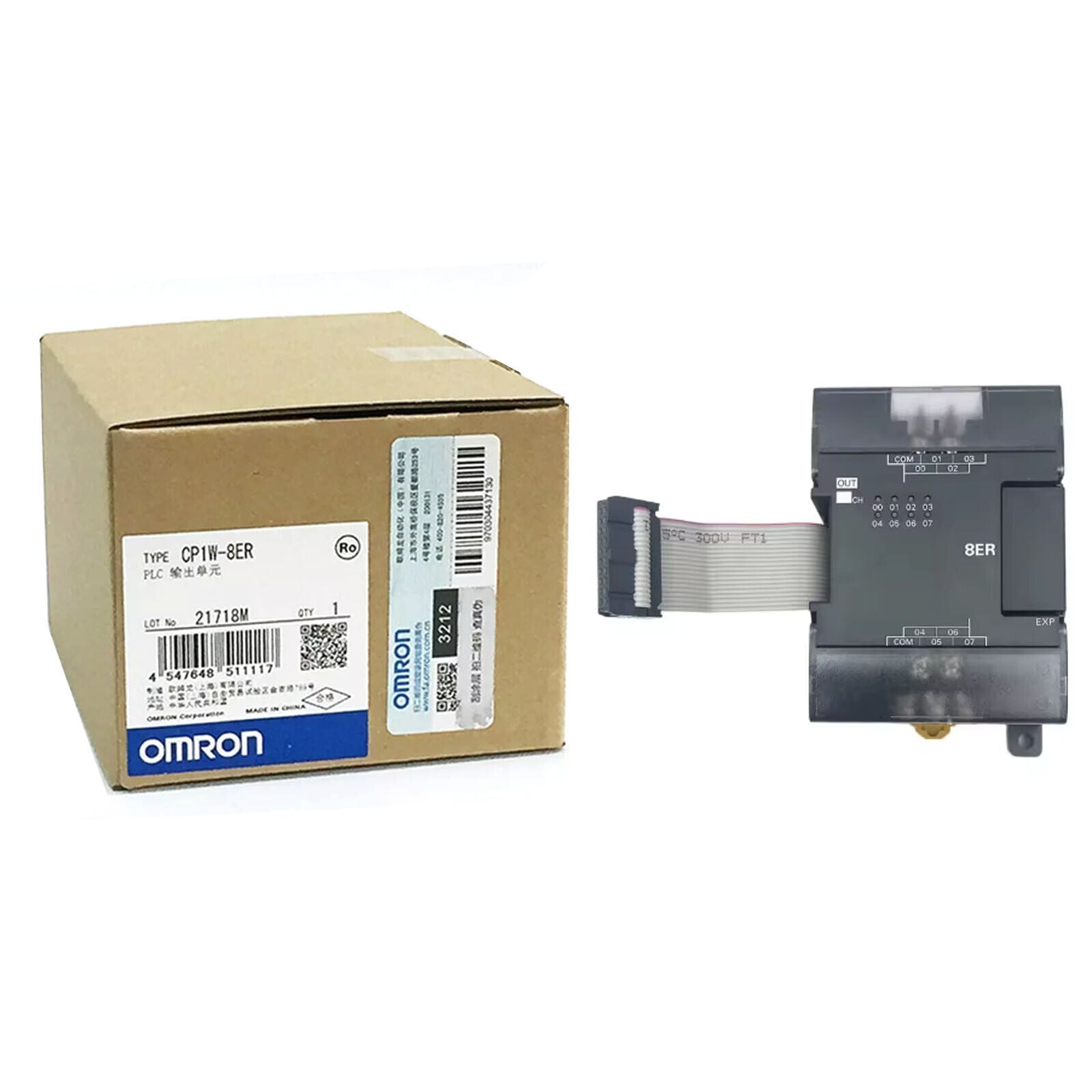 OMRON CP1W-8ER PLC ACCESSORY EXPANSION INPUT/OUTPUT 8-OUT RELAY - OMRON