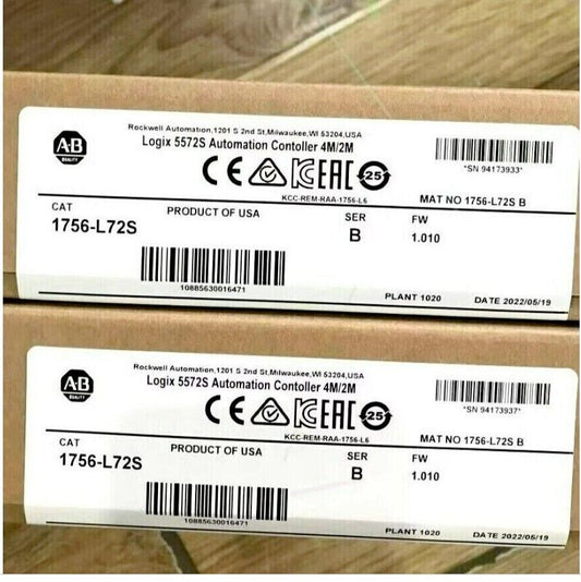 GuardLogix 5572S Controller AB 1756-L72S SER B - GUARDLOGIX