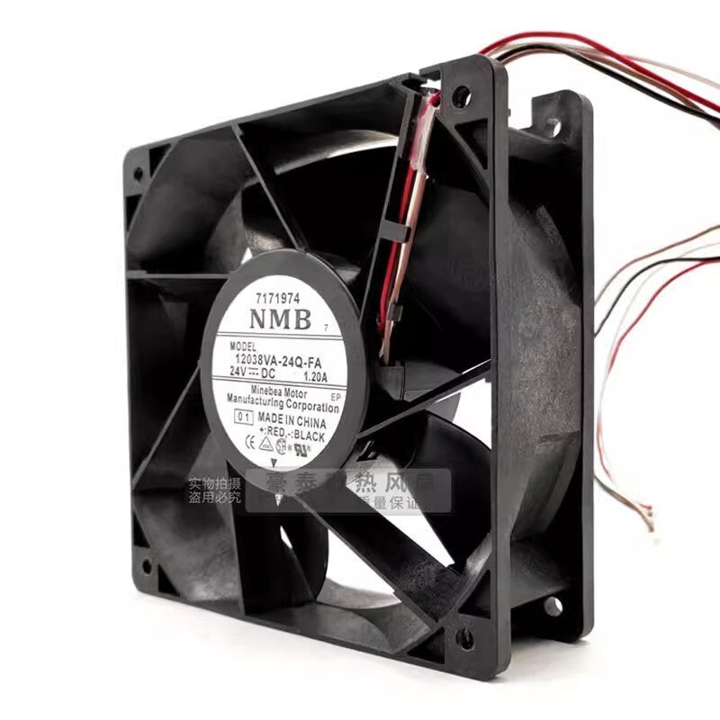 NMB 12038VA-24Q-FA 12038 DC24V 1.20A 12CM 4-Wire Inverter Cooling Fan