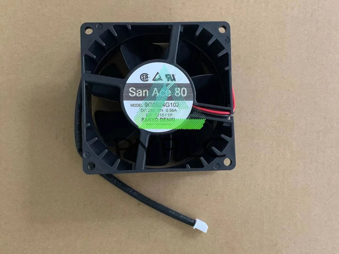 Sanyo 8038 8CM 9G0824G102 DC24V 0.56A 2-wire high-end inverter fan～