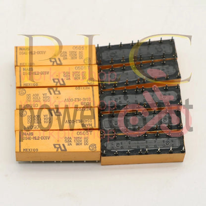 (10PCS) DS4E-ML2-DC5V 5VDC Signal Relay 0.6A 125VAC 16Pins 4PDT