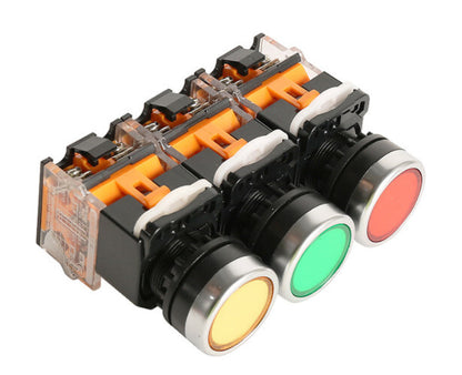 10PCS DELIXI LAY8E-11BN LAY8E11BN PUSHBUTTON SWITCHES 1NO+1NC