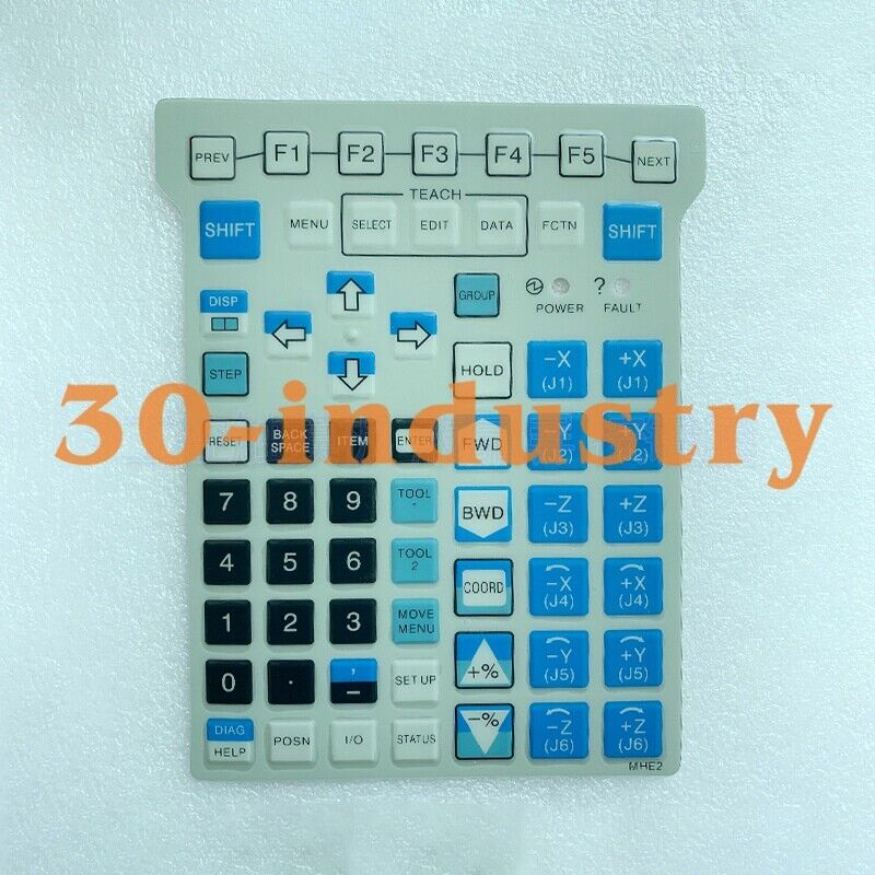 Membrane Keypad for Fanuc A05B-2518-C202#EAW MHE2 Teach Pendant - FANUC