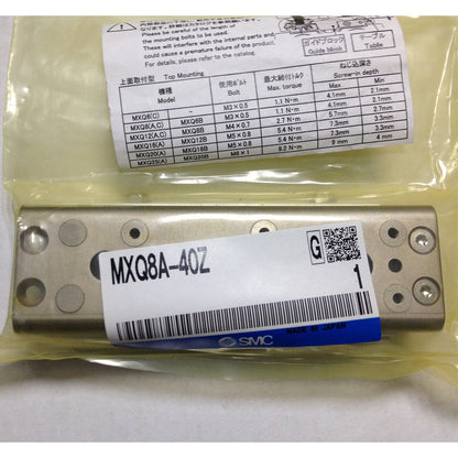 1-PC SMC MXQ8A-40Z pneumatic slide cylinder with one-year warranty - SMC