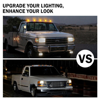 new 5×Smoked LED Roof top Cab Running Marker Light For Ford F150 F250 Truck Cab