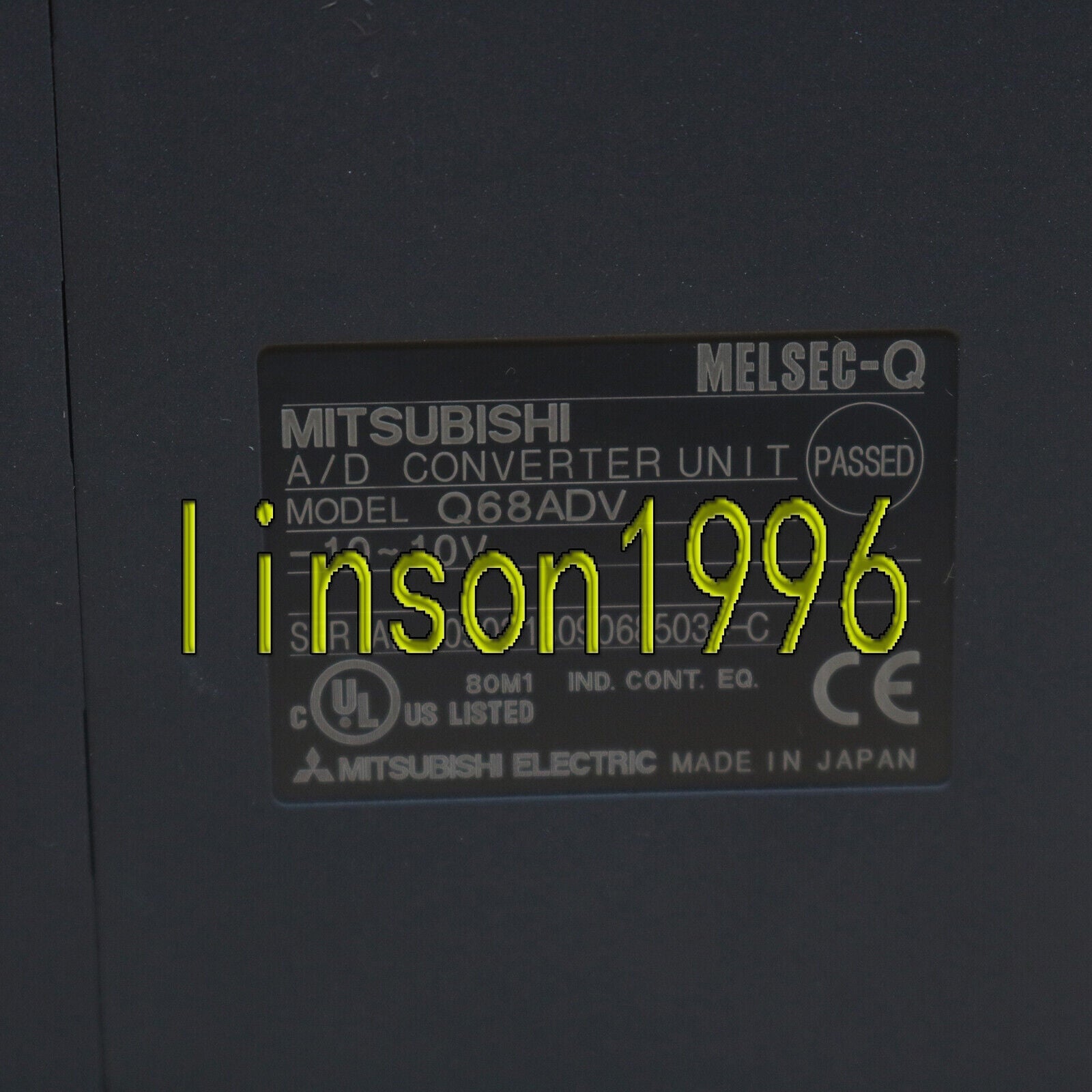MELSEC-Q Q68ADV Converter Unit - Mitsubishi - used and fully tested - MITSUBISHI