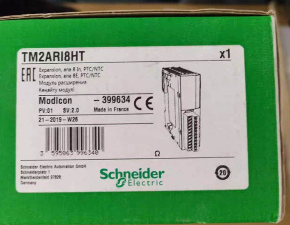 NEW SCHNEIDER TM2ARI8HT PLC Analog Expansion Module - Module - Analog - Expansion Module for PLC - Model: TM2ARI8HT - Size: 2U - Weight: N/A - Voltage: 24VDC - Compatible with SCHNEIDER TM2A Series - SCHNEIDER