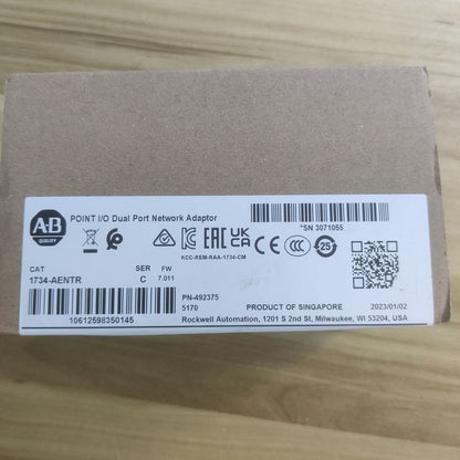 Allen-Bradley 1734AENTR Dual-Port Adaptor for industrial SERC points - ALLEN-BRADLEY