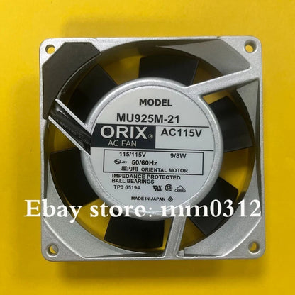 ORIX MU925M-21 9225 115V 9/8W Metal AC Fan