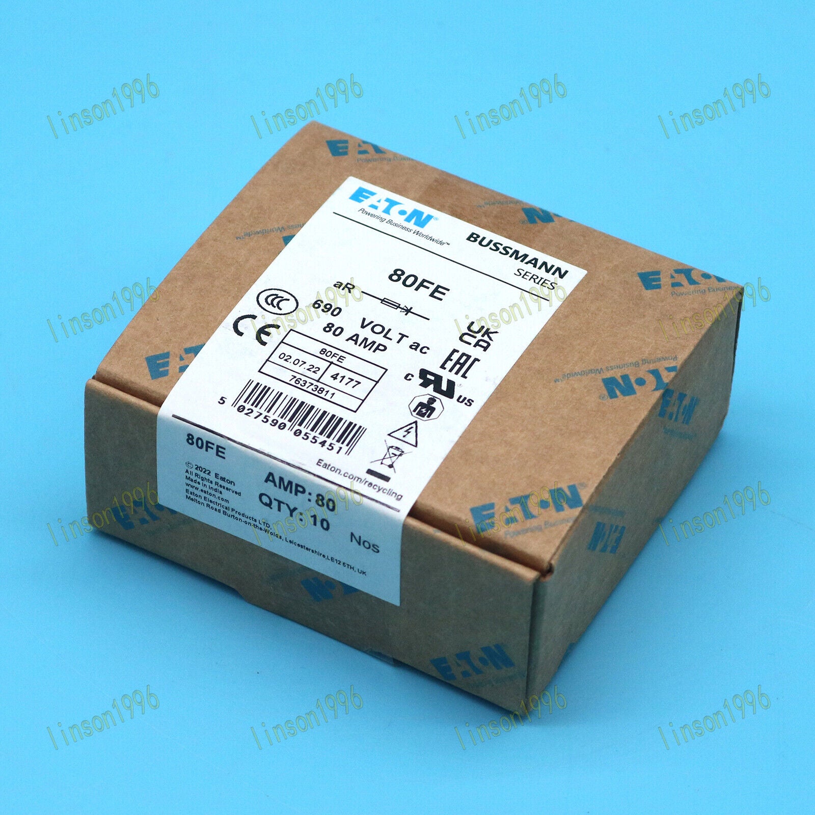 10-80 Bussmann Fuse EATON BS88:4 690V FAST SHIP - BUSSMANN