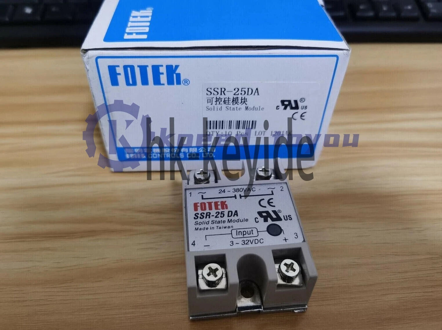 1Psc Fotek SSR-25DA SSR25DA Solid State Relay 25A