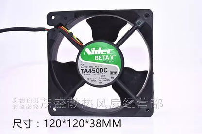 NIDEC TA450DC B34262-34 12038 DC12V 0.8A 12CM 3-Wire Silent Cooling Fan