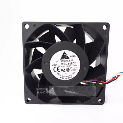DELTA FFC0848CE 8038 DC48V 0.30A 8CM 4-Wire Dual Ball Cooling Fan