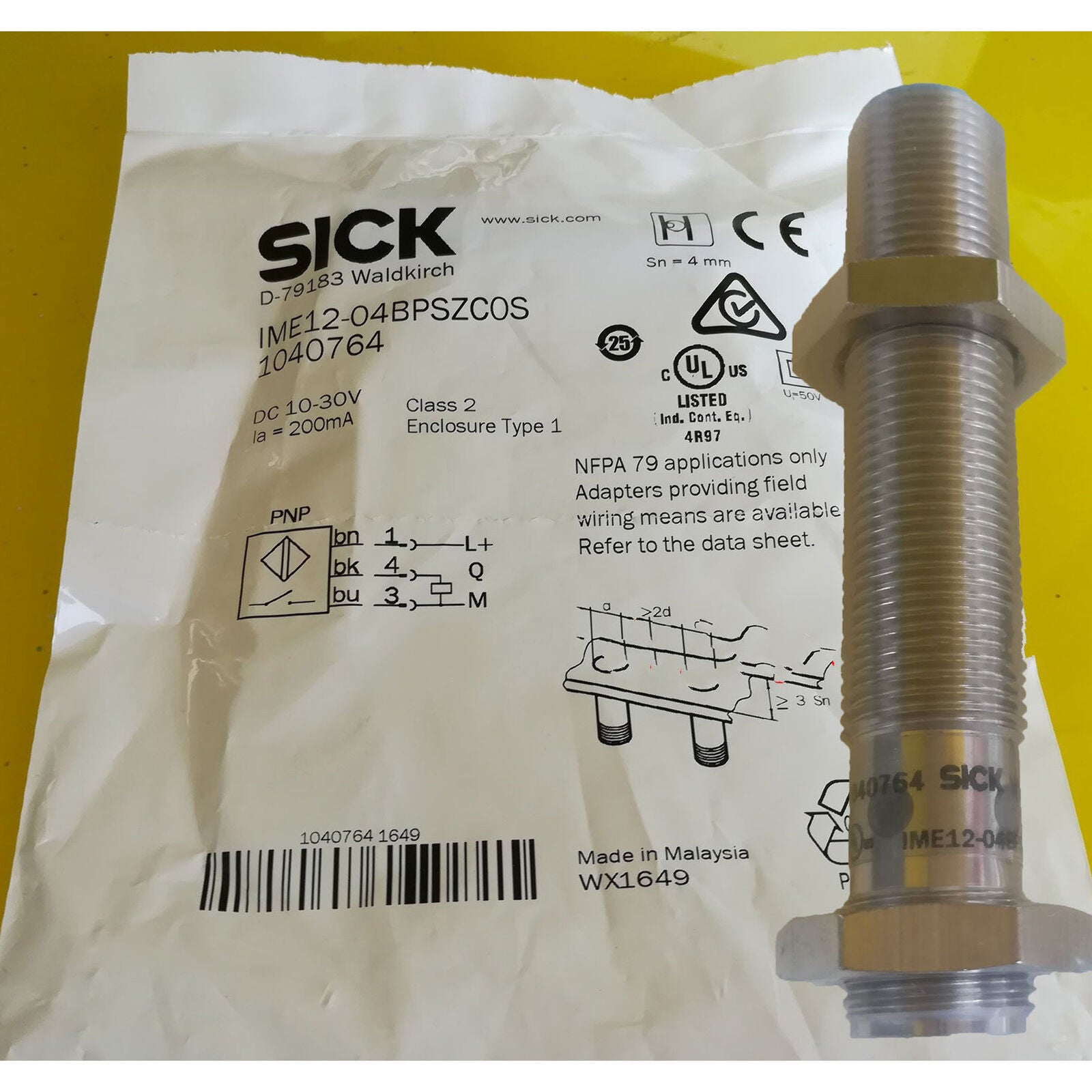 New SICK IME12-04BPSZC0S Proximity Switch Sensor - Spot Stock - SICK
