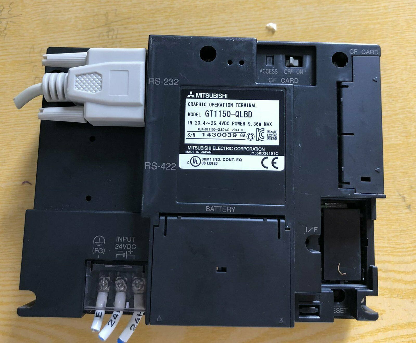 used Mitsubishi GT1150-QLBD LCD Screen Display, tested good condition - MITSUBISHI