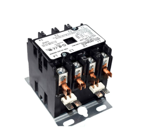 Hartland Controls HCC-4XQ04CG AC Contactor AC24V 40A 50/60HZ 24V 40A Contactor - HARTLAND CONTROLS