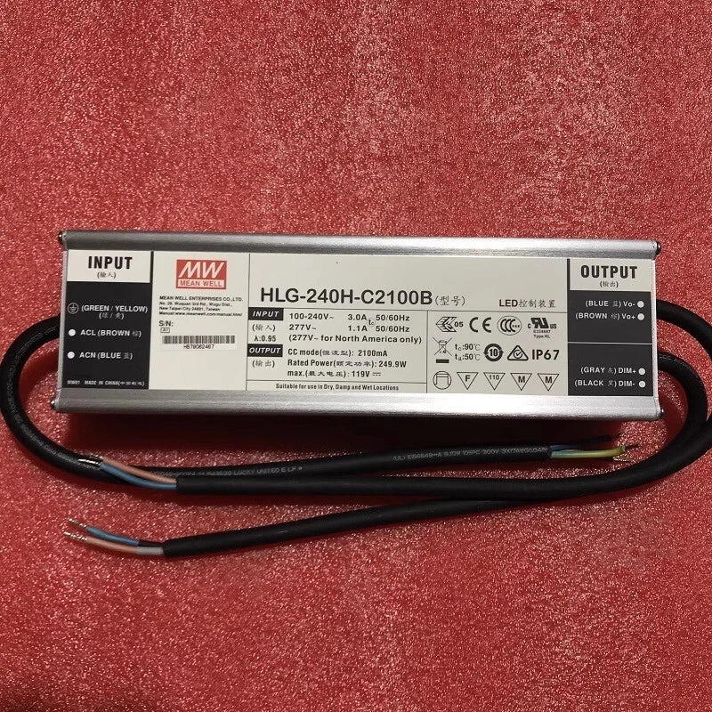 Meanwell Power Supply HLG-240H-C2100B 250W 2100mA Switching Power Supply