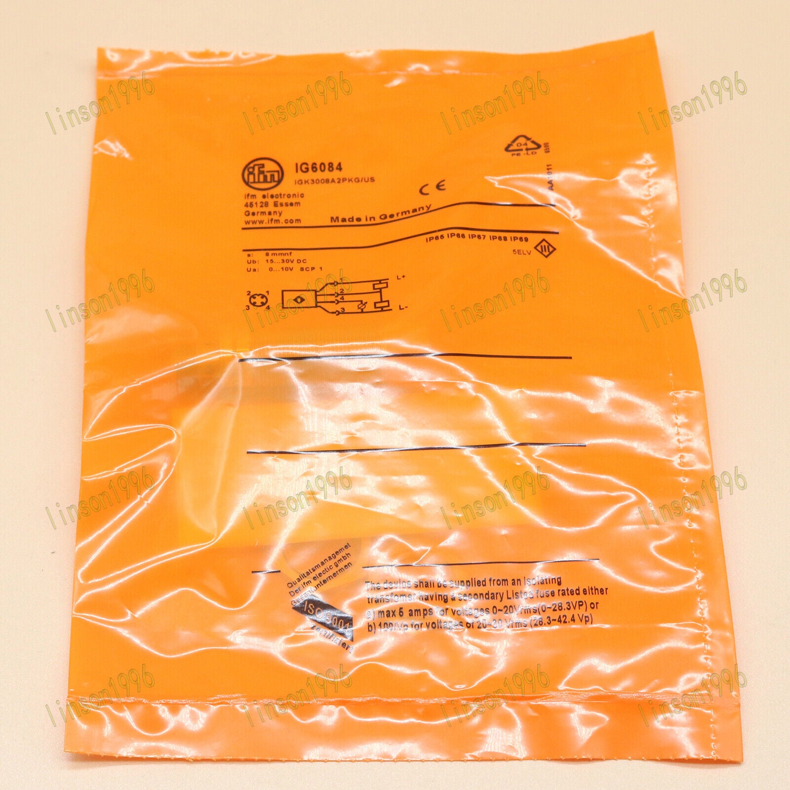 1pcs IG6084 Inductive Proximity Switch Sensor - IFM