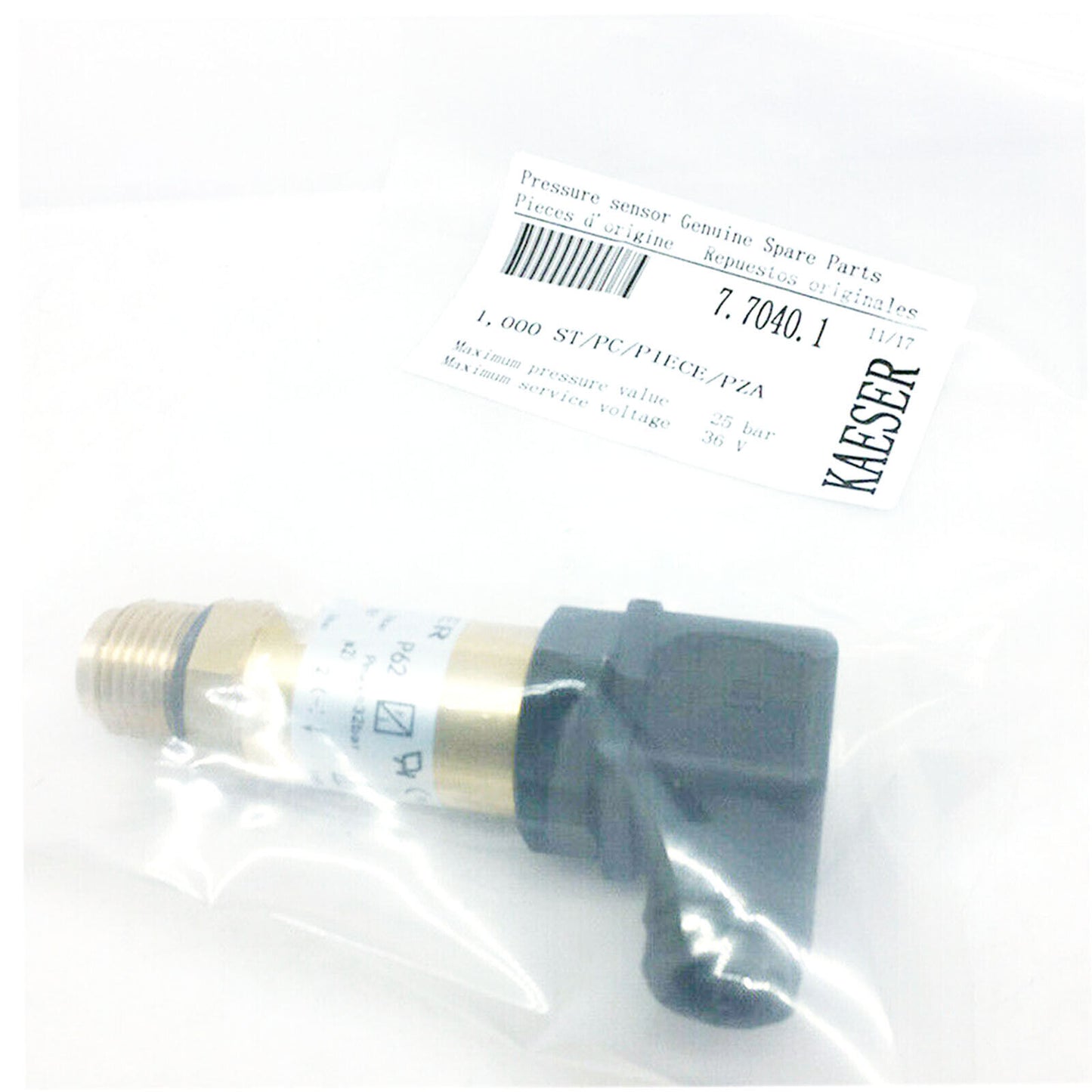 KAESER 7.7040.1 Pressure Sensor Transducer - Pressure Measurement Device | KAESER Pressure Transducer 7.7040.1 - KAESER