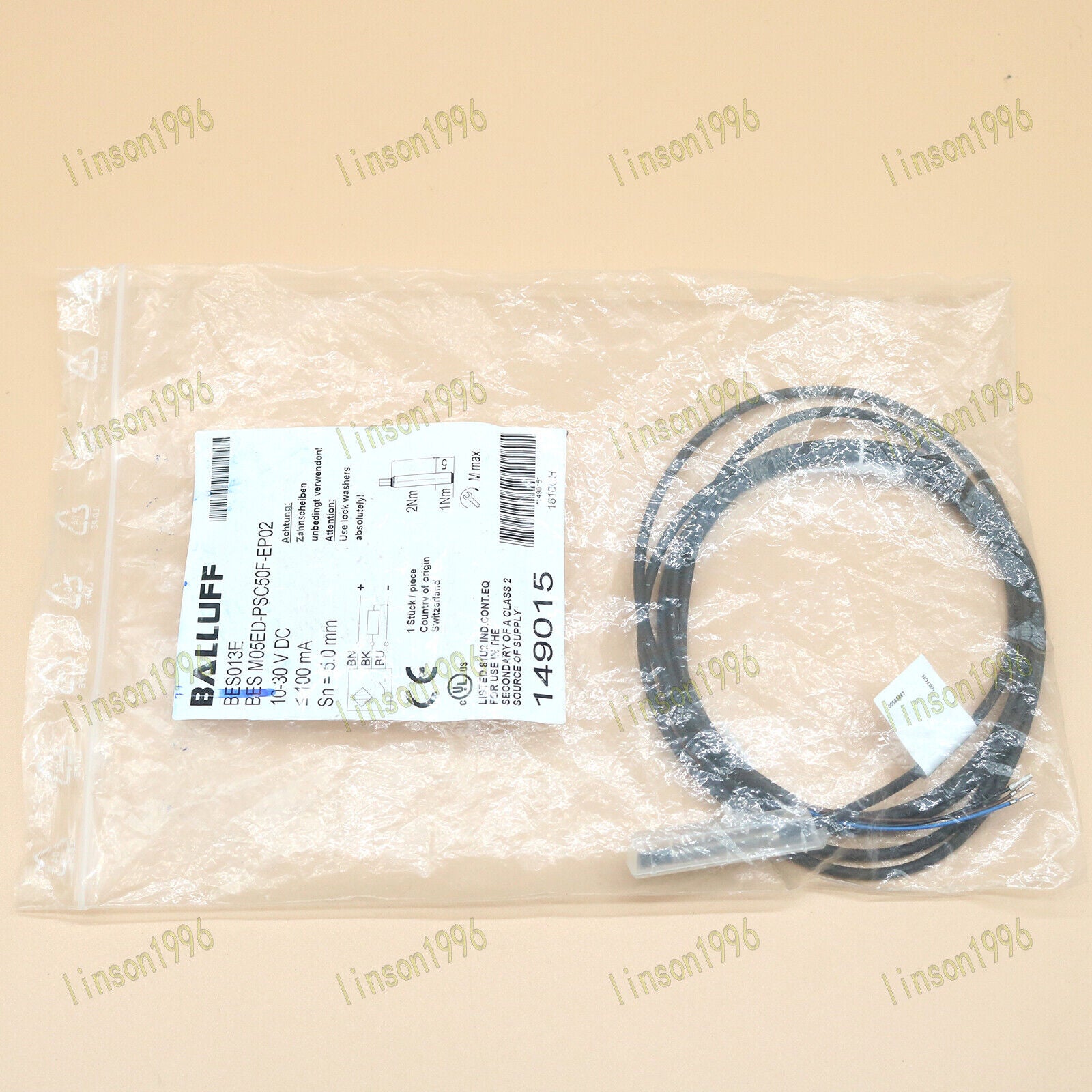 ONE BALLUFF Proximity Switch BES M05ED-PSC50F-EP02 - BALLUFF