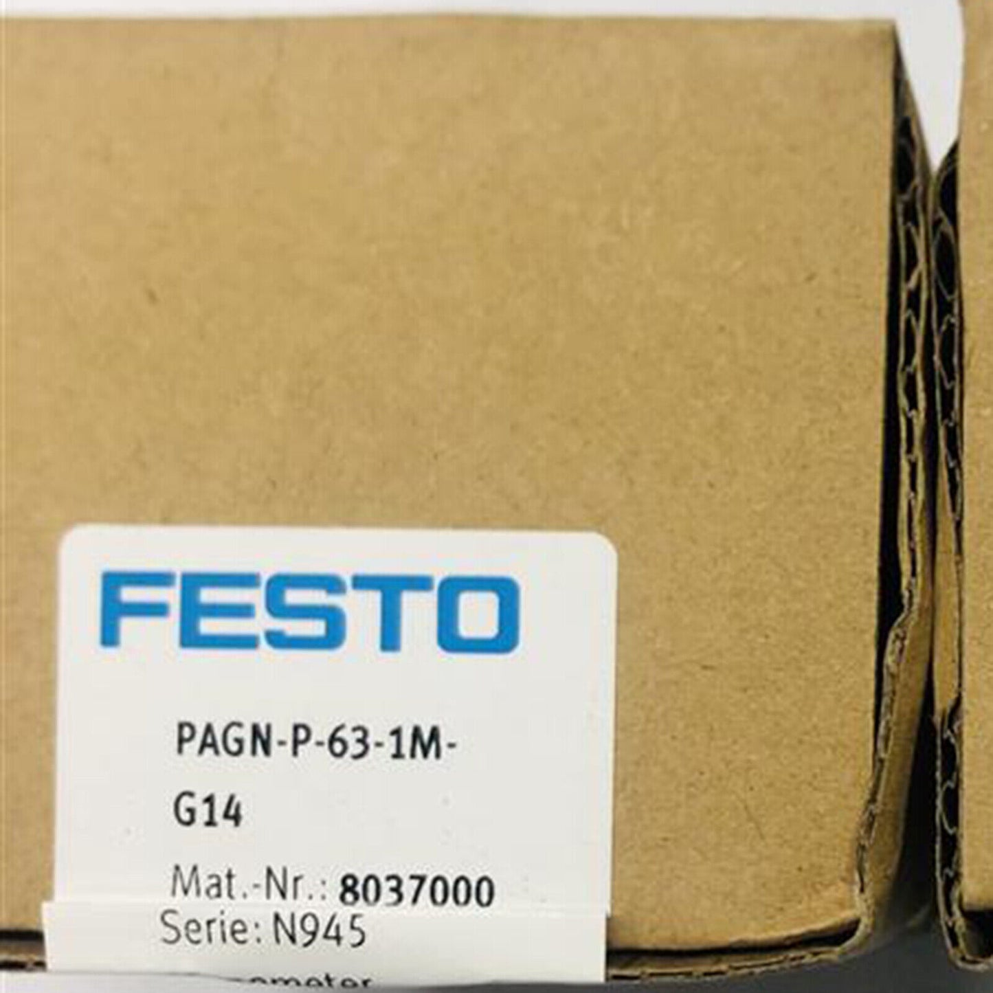 FESTO Pressure Gauge PAGN-P-63-1M-G14 Fast Response Professional - FESTO