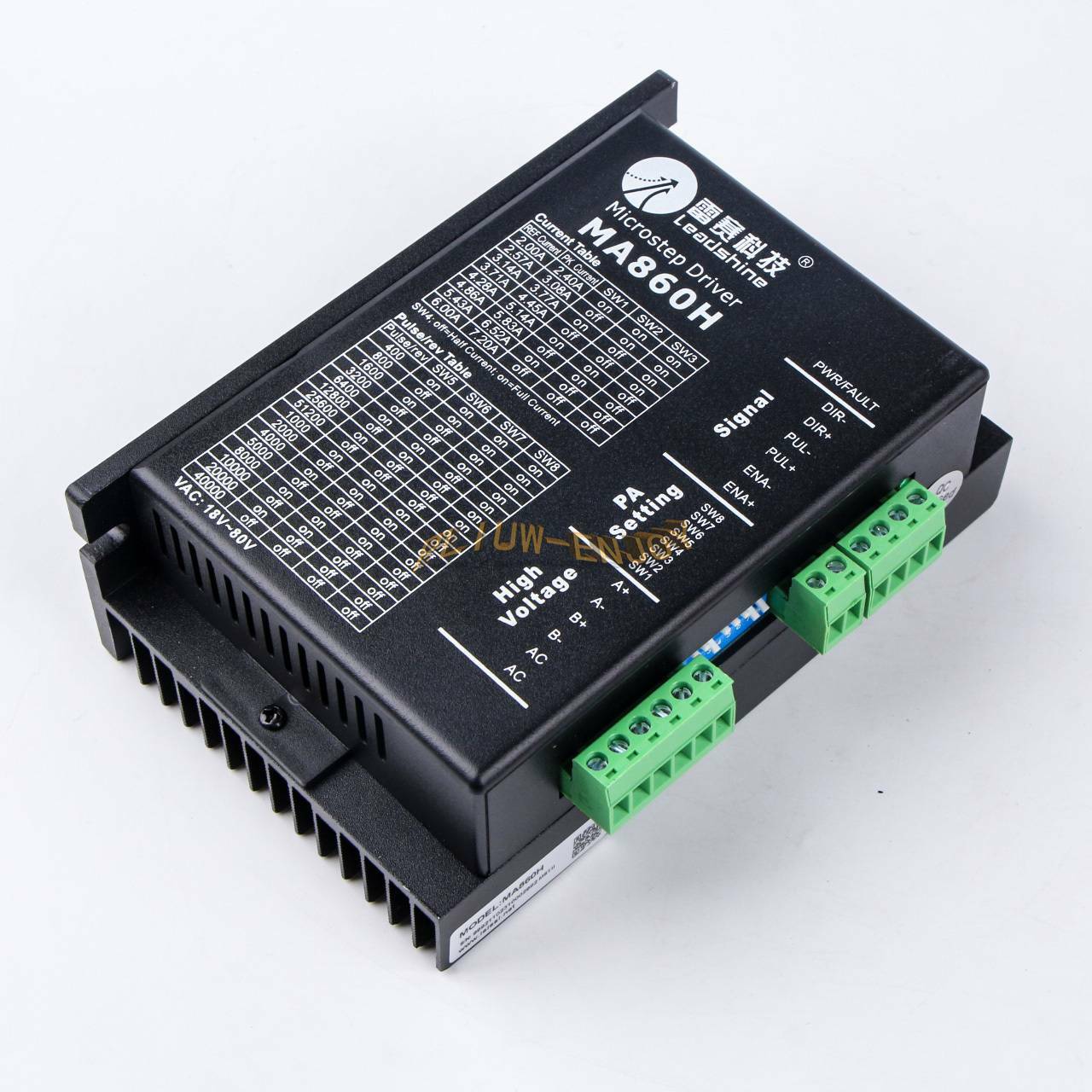 new ONE LeadShine MA860H 2.4-Phase Stepper Motor Drive, Up to 80VAC/110VDC 7.2A - ONE