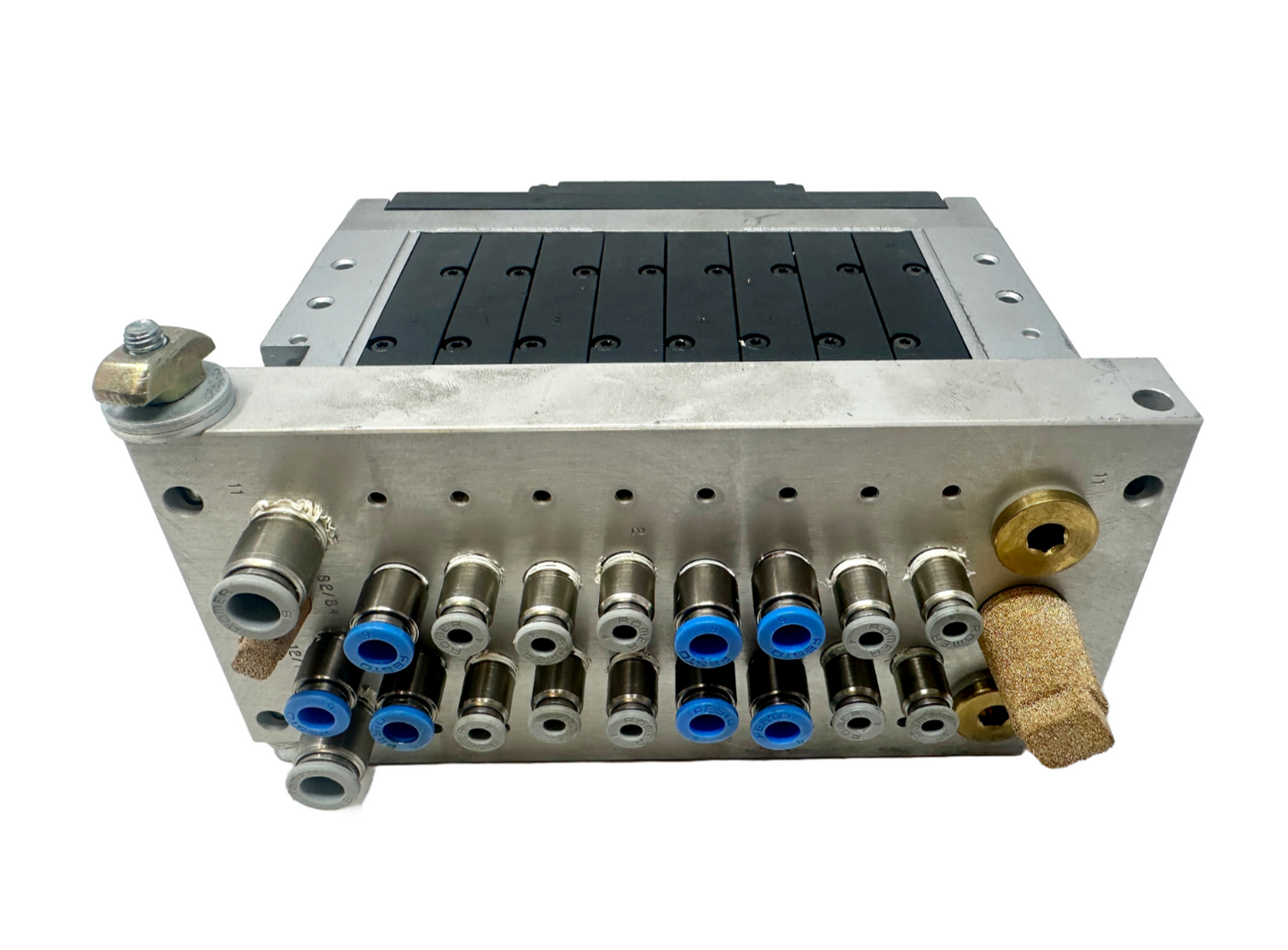 used Festo CPV-14-VI w/161362 x7, 161360 x1, CPV14-GE-FB-8, CPV14-VI-PB-1/-B Terminal - FESTO