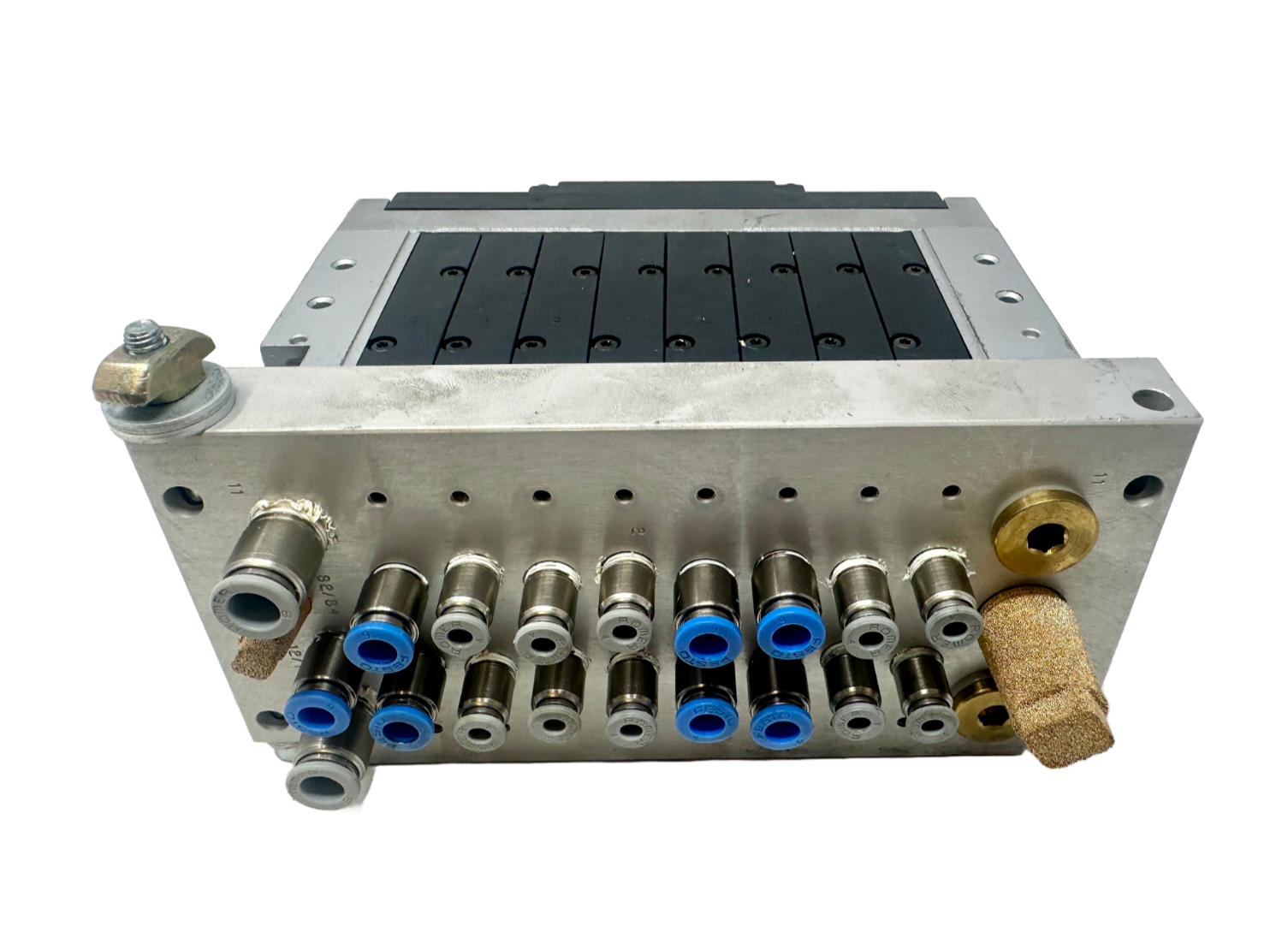 used Festo CPV-14-VI w/161362 x7, 161360 x1, CPV14-GE-FB-8, CPV14-VI-PB-1/-B Terminal - FESTO