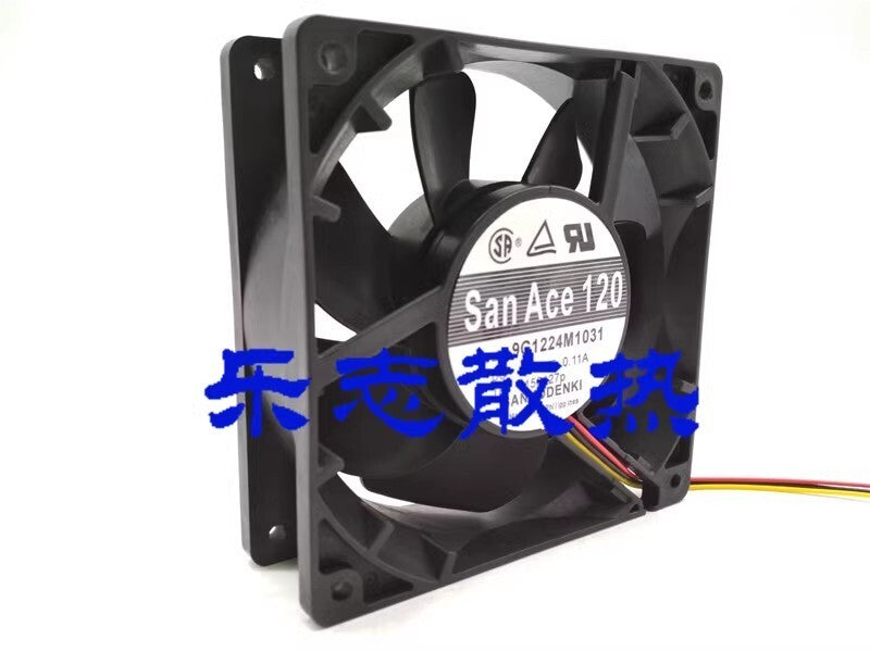 Sanyo San Ace 120 9G1224M1031 12038 24V 0.11A 12CM 3-Wire Inverter Cooling Fan