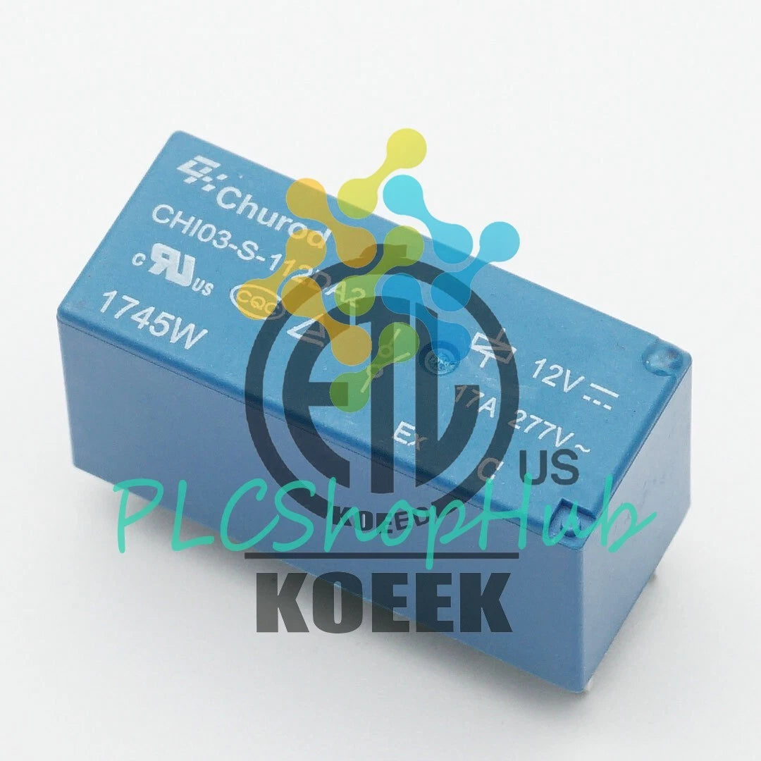 Churod CHI03-S-112DA2 12VDC SPST Power Relay 17A 277VAC 6 Pins x 50PCS