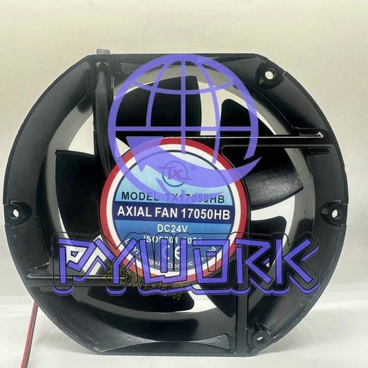 1PCS TX Fan MDOEL TX17050HB DC 24V 17251 17cm 2 wire Big wind cabinet fan