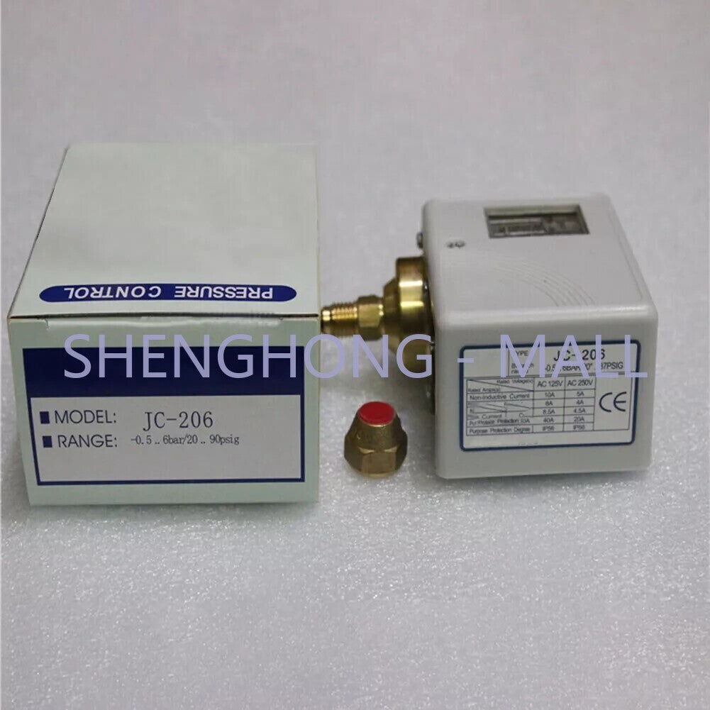 1 PCS  FOR 3S JC-206 JC206 -0.5 6bar/20 90psig Pressure Switch