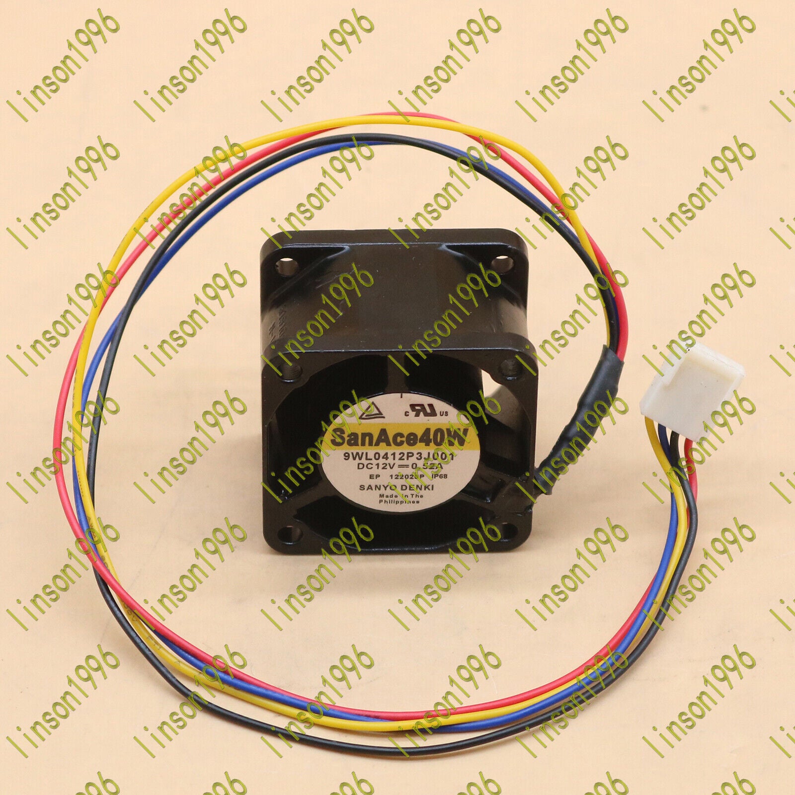 new 1PC  For Sanyo Cooling Fan 9WL0412P3J001 12V 0.52A 4-wire Sanyo